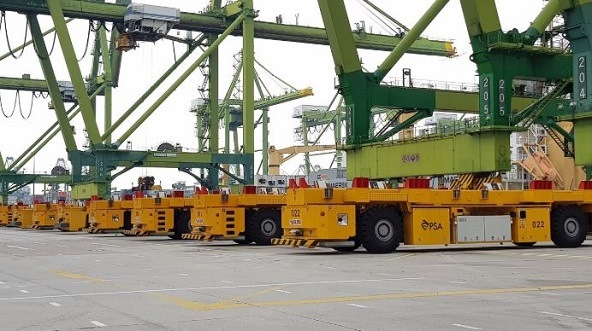 Abb Agv Innovation To Power Tuas Mega Port Port Technology International