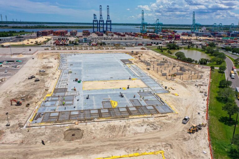 JAXPORT’s new processing facility progresses