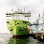 X-Press Feeders' first dual fuel methanol vessel named at Rotterdam