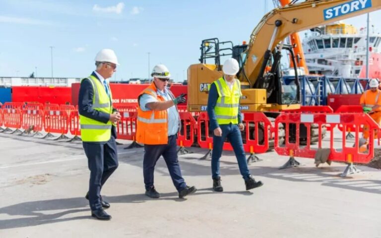 Port of Aberdeen breaks ground on commercial shore power system