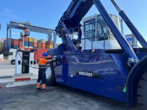 Hutchison Ports installs first electric Reach Stacker in Southern Europe