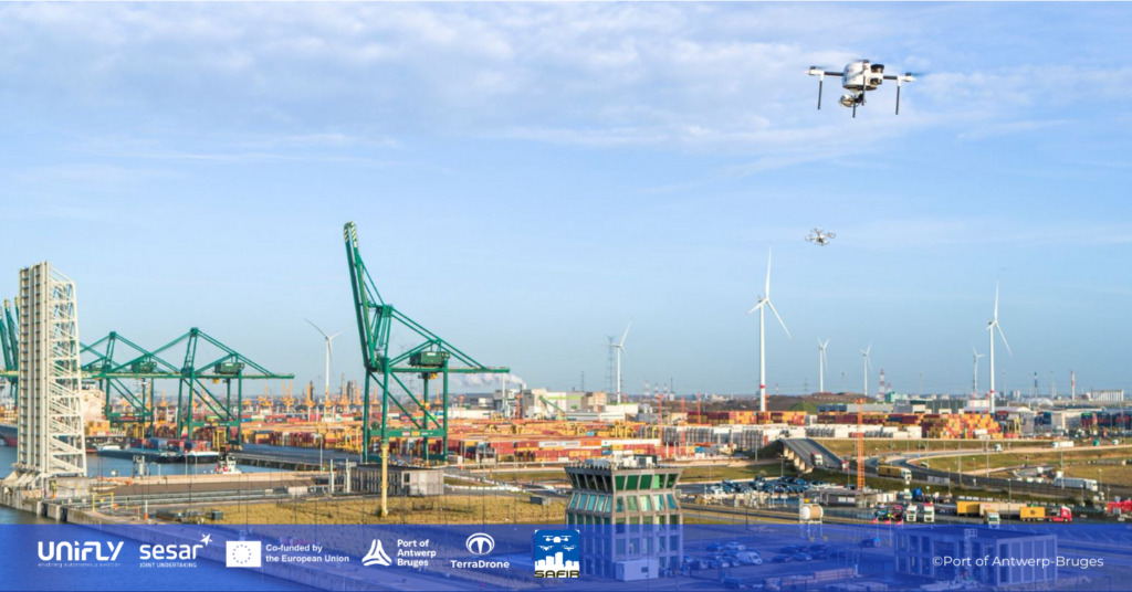 Unifly highlights the success of drone integration in the port of Antwerp-Bruges