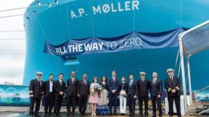 Maersk christens newest dual-fuel container vessel