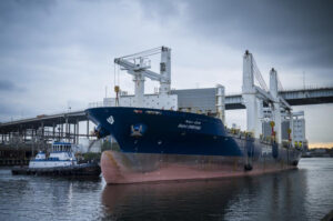 Port Houston receives dry cargo vessel, MV Bahri Diriyah