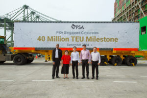 PSA break TEU record with over 40 million TEUs for 2024