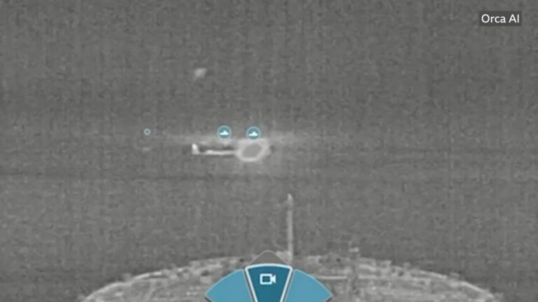 Thermal camera captures ship collision in the North Sea