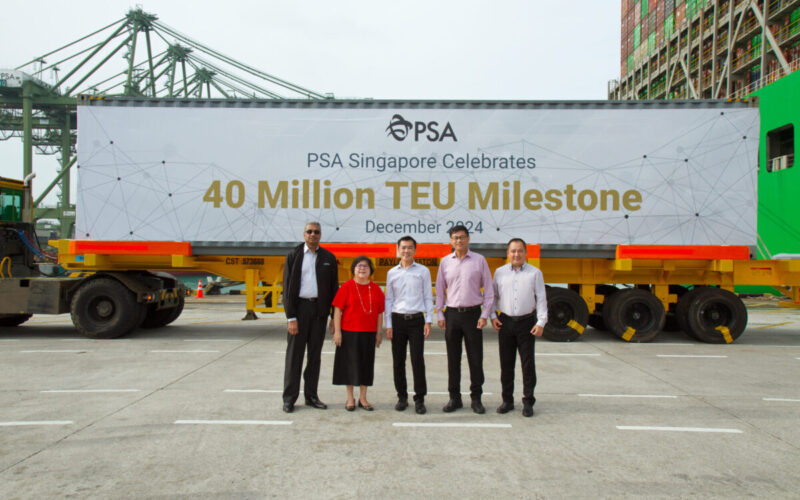 PSA break TEU record with over 40 million TEUs for 2024