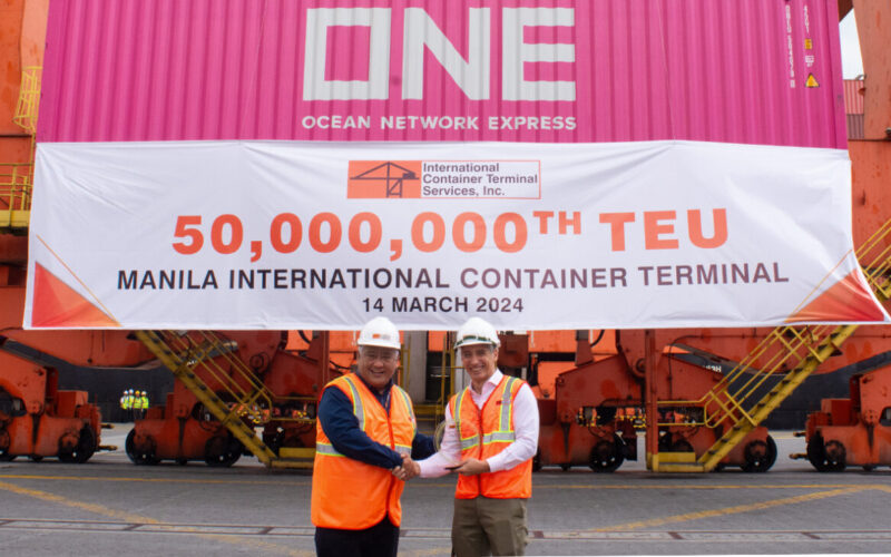 MICT processes record TEU