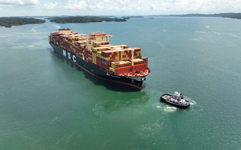 MSC vessel breaks record for largest cargo capacity