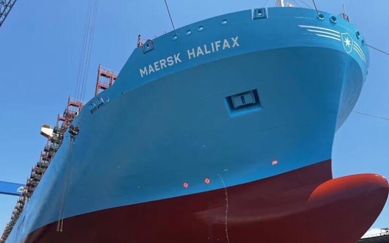 Maersk concludes large containership dual-fuel methanol conversion