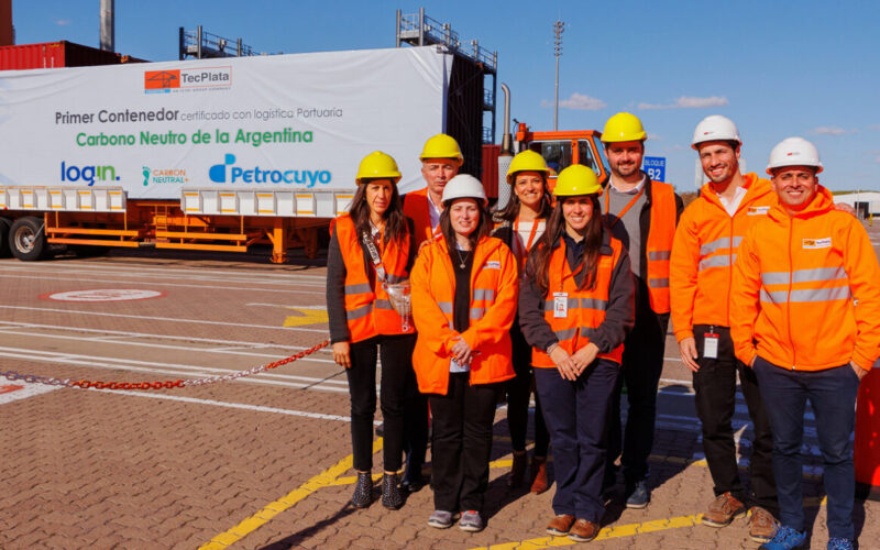 TecPlata handles first carbon-neutral container in Argentina