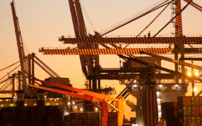 cranes on the quay