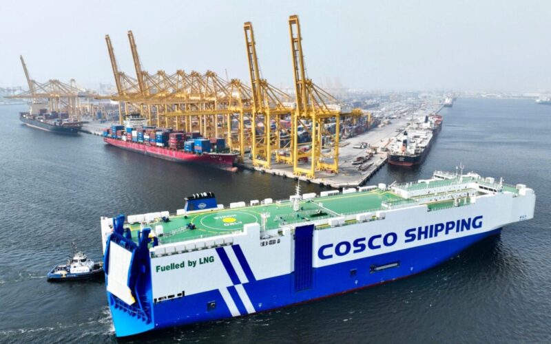 Jebel Ali Port welcomes COSCO SHIPPING’s new sustainable RoRo vessel